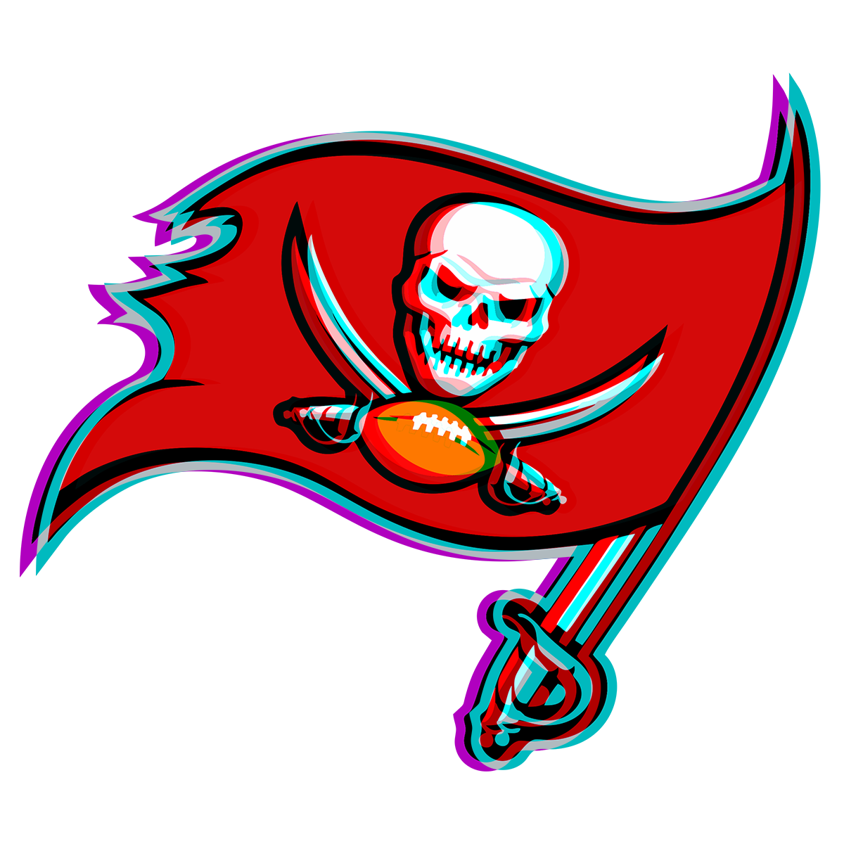 Phantom Tampa Bay Buccaneers logo vinyl decal